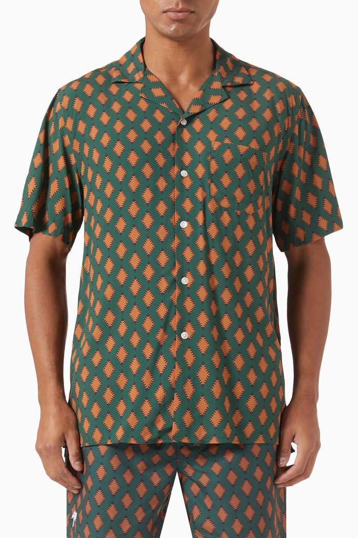 

Smokin Rustic Shirt in Viscose, Multicolour