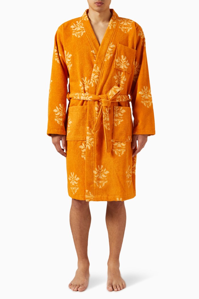 

Your Highness Robe in Cotton Terry, Orange