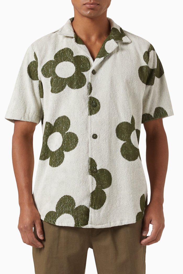 

Meadow Cuba Shirt in Cotton Terry, Neutral