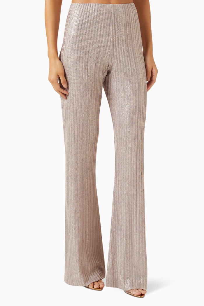 

A-Line Pants in Knit, Silver