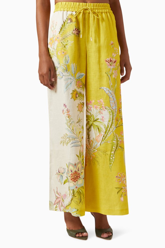 

Ira Pants in Linen, Yellow