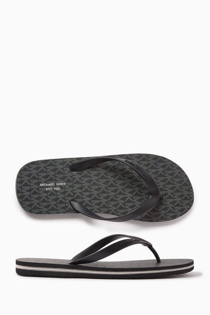 

Travis Flip Flops in Rubber, Black
