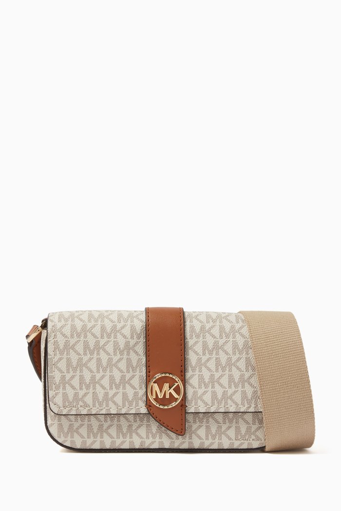 

Small Greenwich Crossbody Bag in Signature Canvas, Neutral