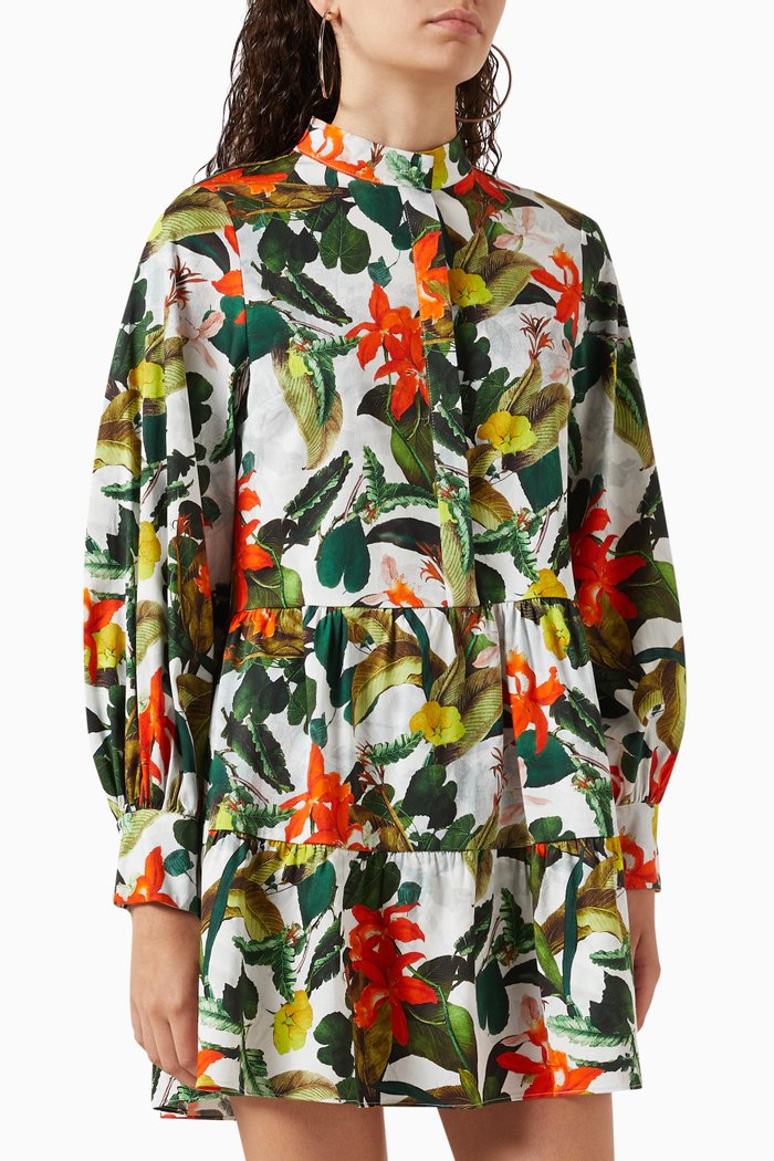 

Cailin Mini Dress in Cotton, Multicolour