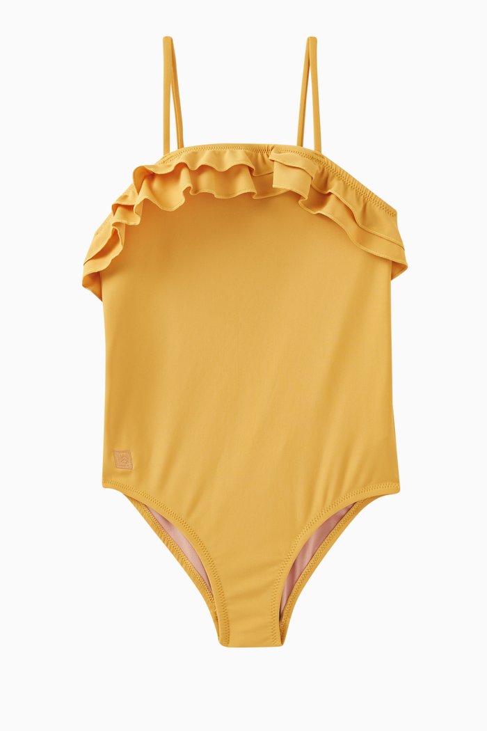 

Josette One-piece Swimsuit in Recycled Stretch Fabric, Yellow