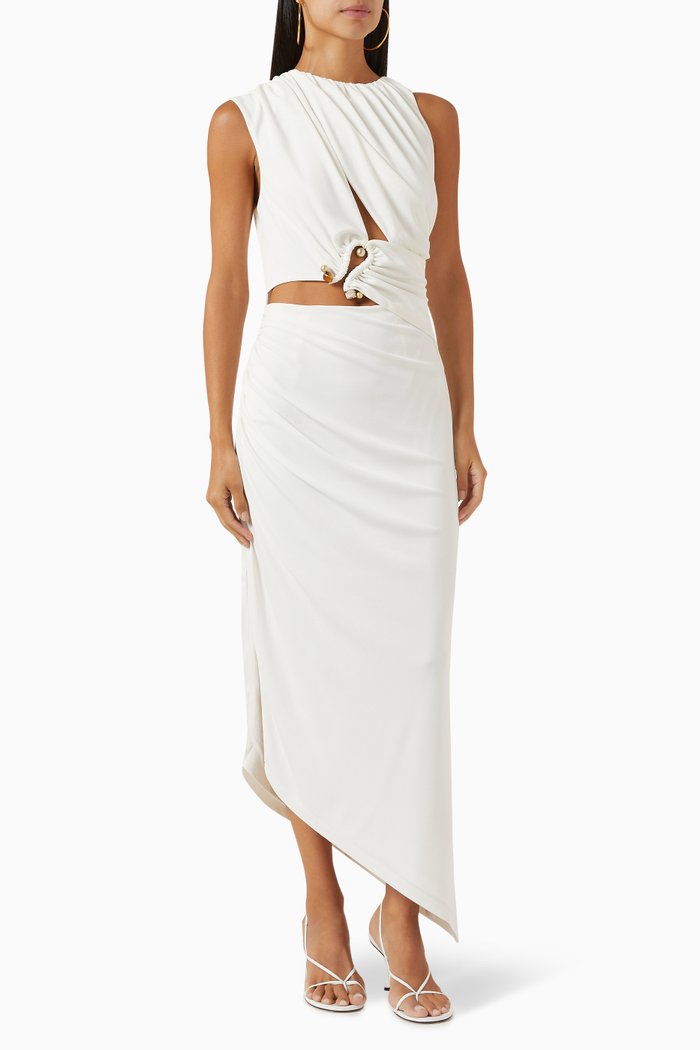 

Entropy Cut-out Dress, White