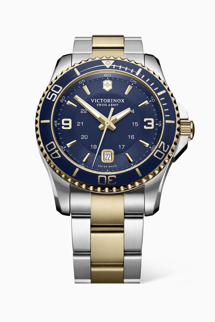 

Maverick Quartz Stainless Steel Watch, 43mm, Blue