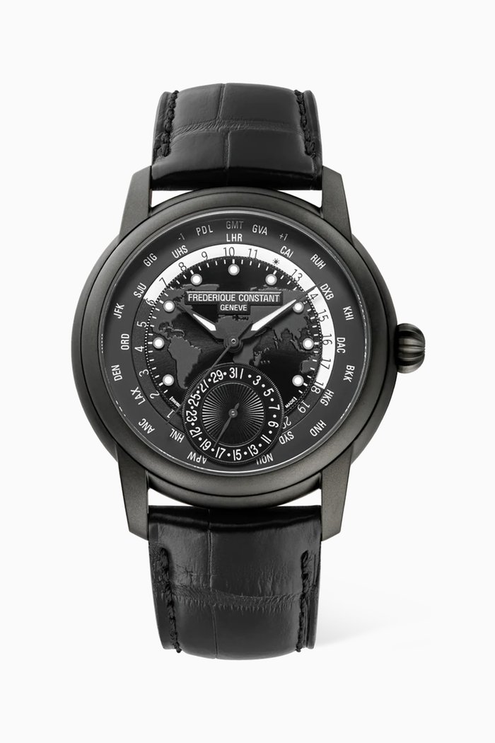 

Classic Worldtimer Quartz Watch, 42mm, Black