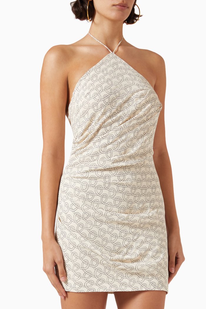 Sincerely Mini Dress, Neutral