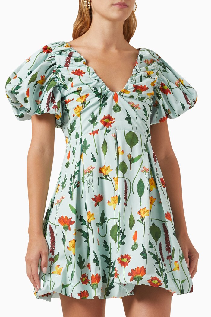 

Noni Primavera Mini Dress in Cotton-poplin, Multicolour