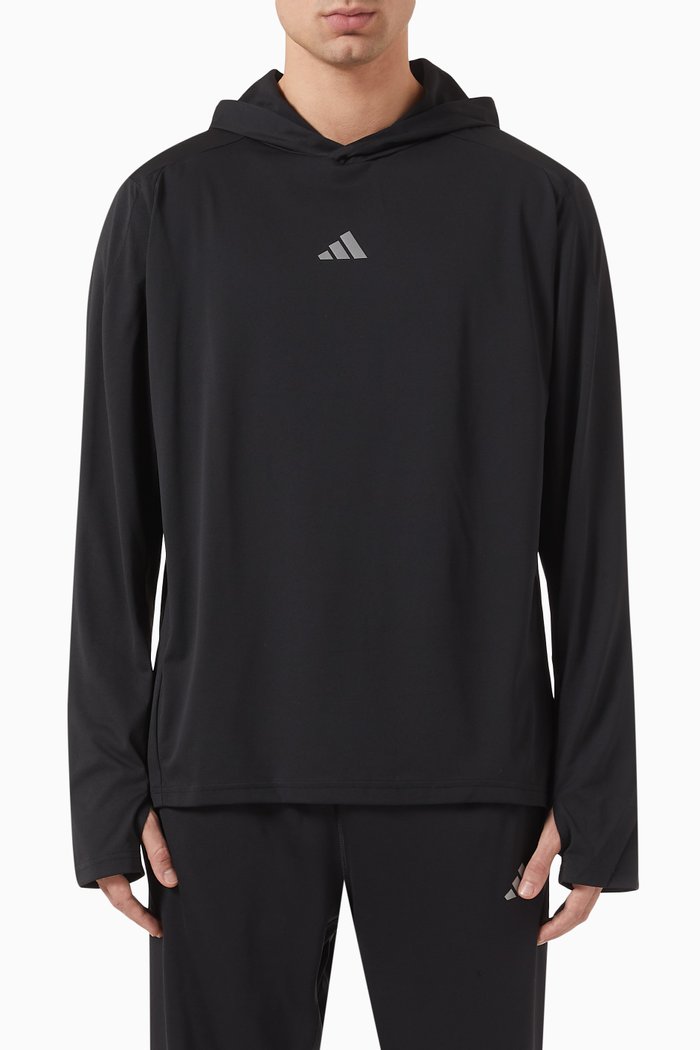 

X-CITY Lightweight Hoodie in Recycled Nylon, Black
