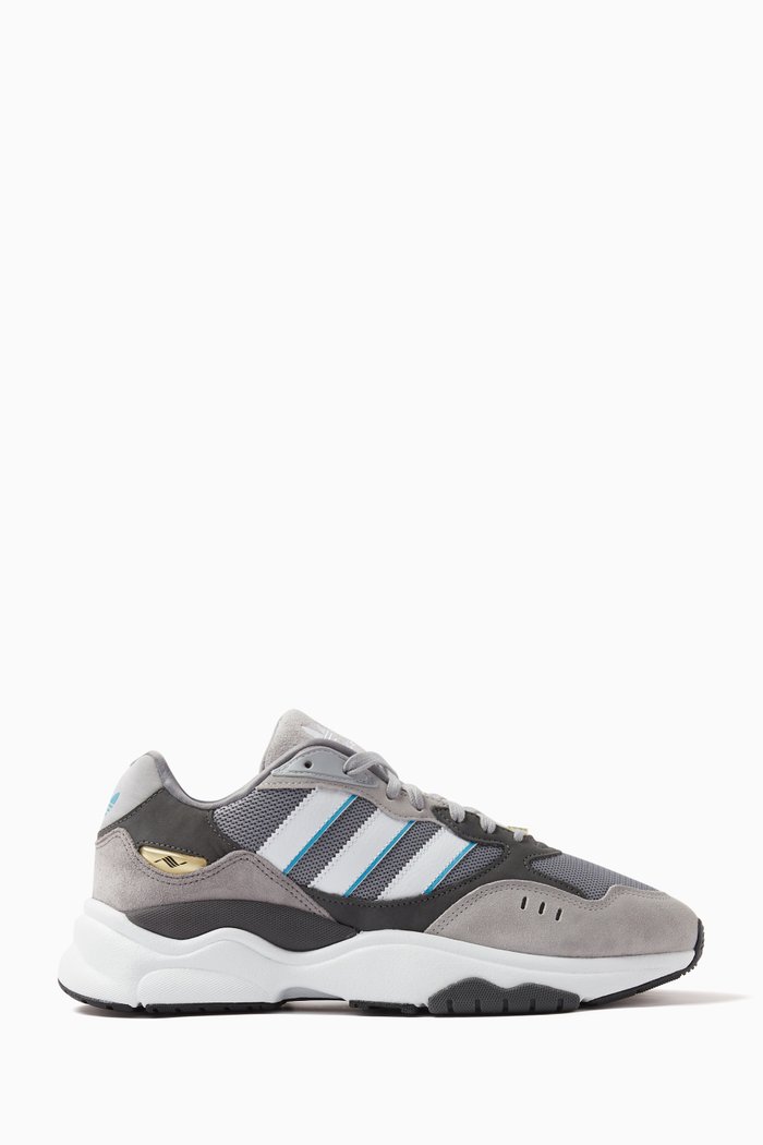 

Retropy F90 Sneakers in Mesh and Suede, Grey
