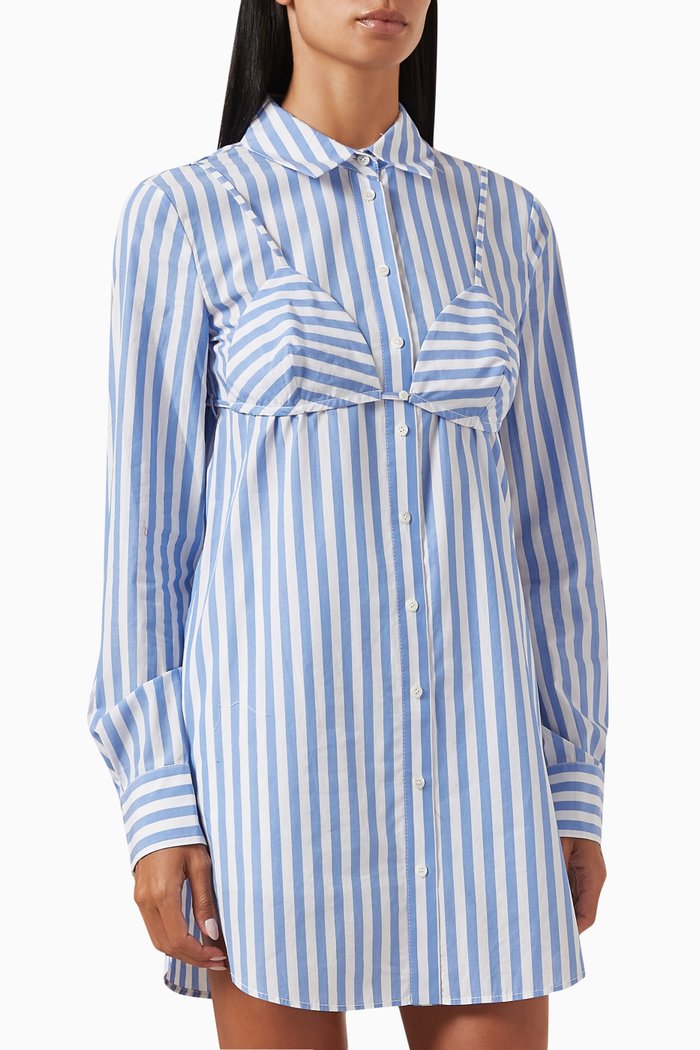 

Alita Tunic Dress in Cotton, Blue