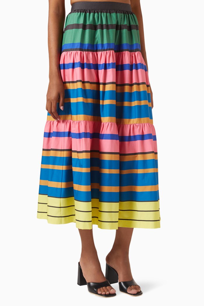 

Sea Mini Skirt in Poplin, Multicolour