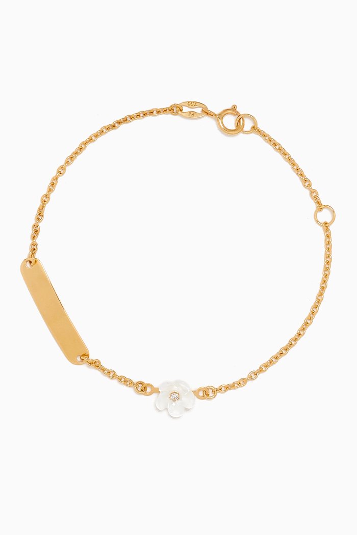

Flower Diamond Bracelet in 18kt Yellow Gold