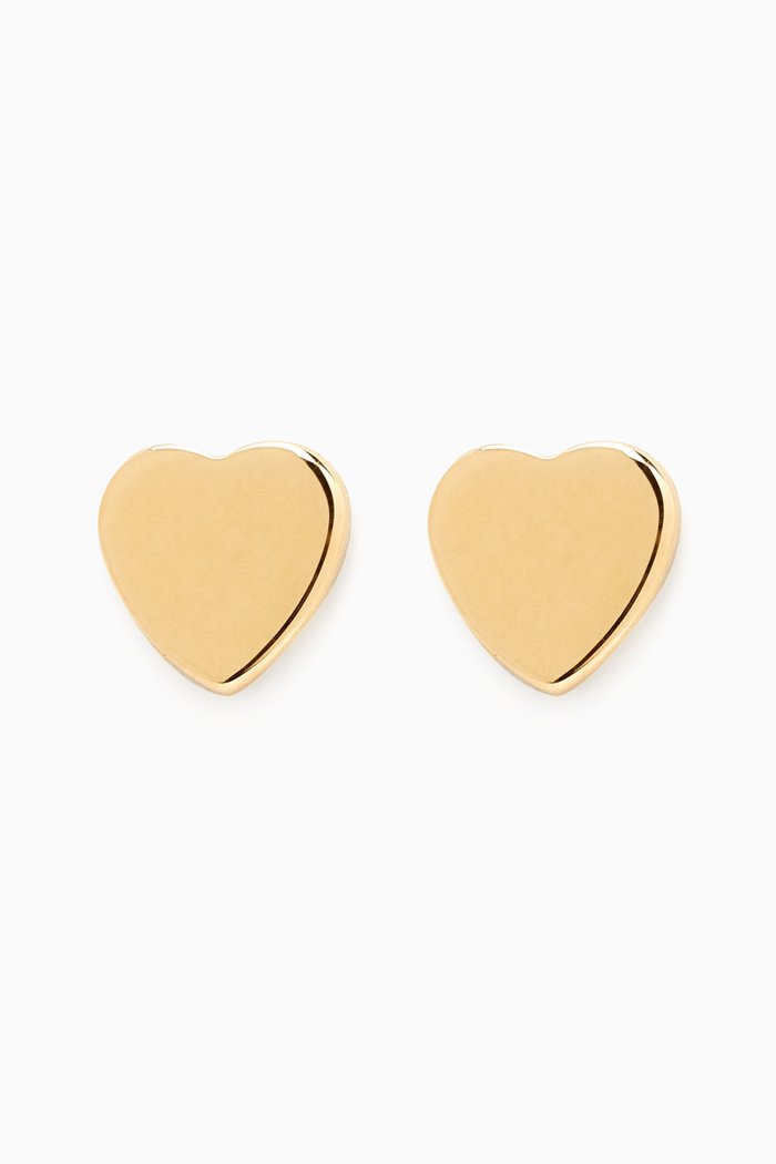 

Heart Stud Earrings in 18kt Yellow Gold