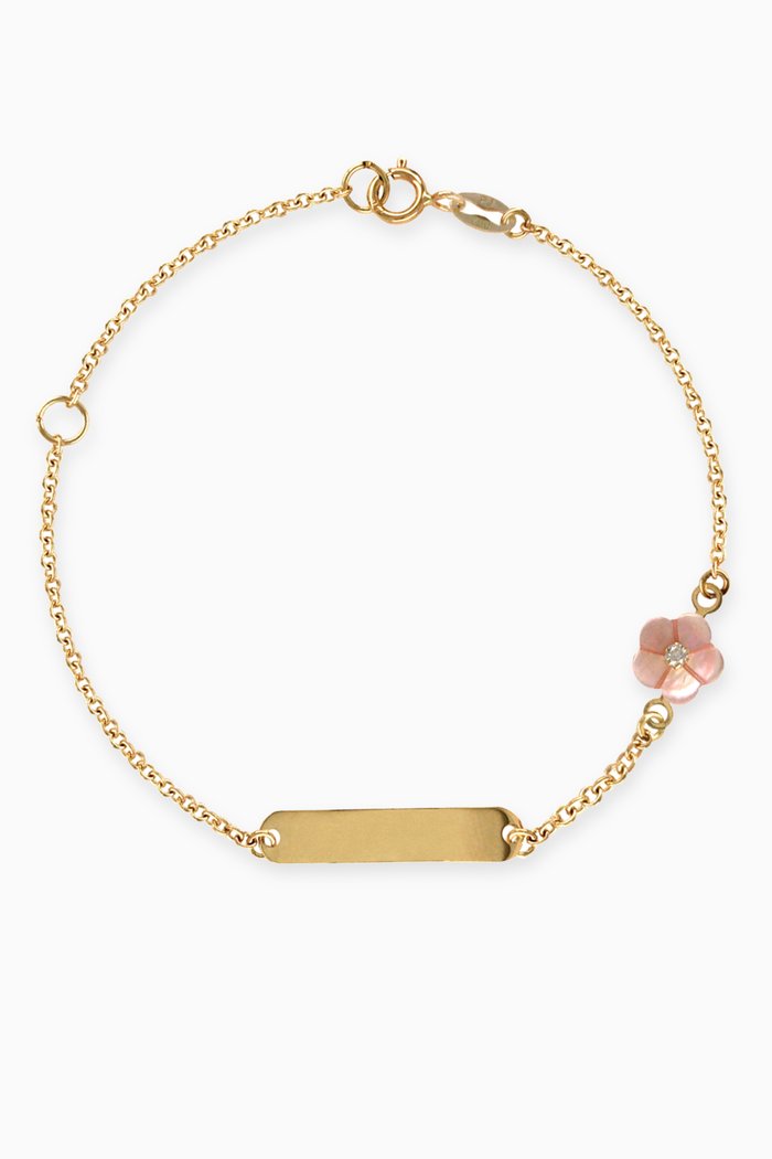 

Flower Diamond Bracelet in 18kt Yellow Gold