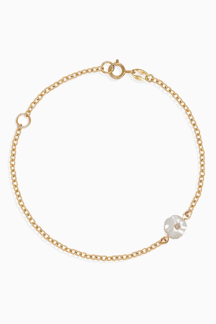 

Flower Diamond Bracelet in 18kt Yellow Gold