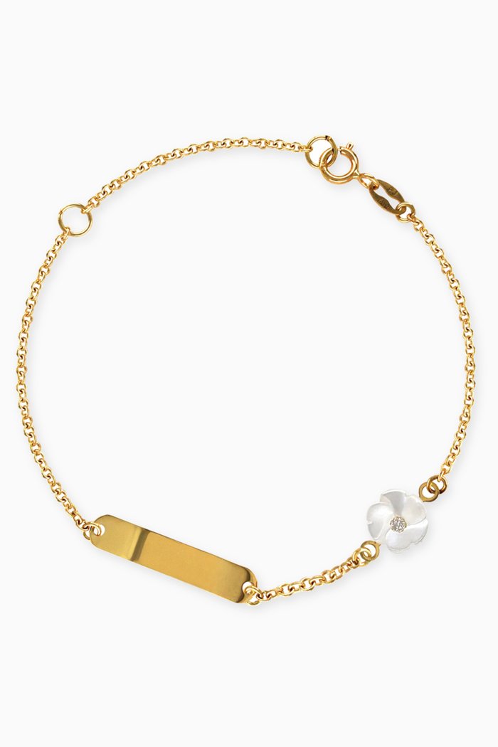 

Flower Diamond Bracelet in 18kt Yellow Gold
