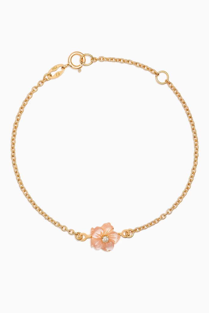 

Flower Diamond Bracelet in 18kt Yellow Gold