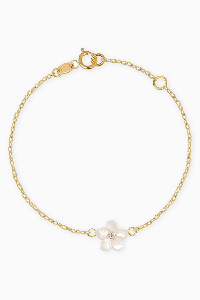 

Flower Diamond Bracelet in 18kt Yellow Gold