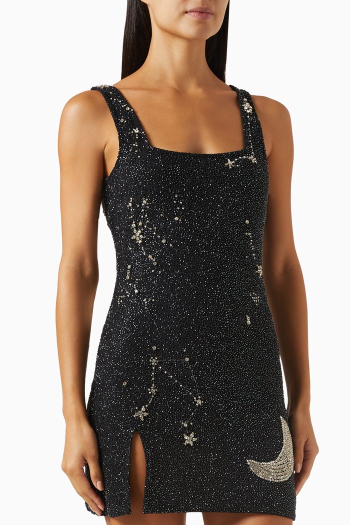 

Le Sable Dress in Beaded-nylon, Black