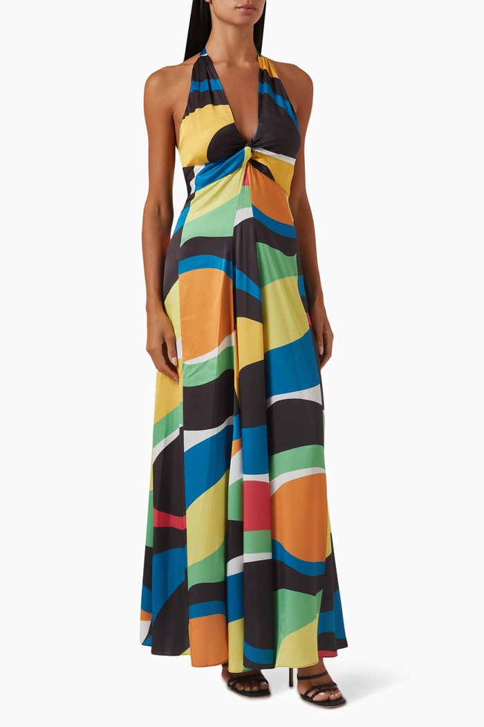 

Jennifer Marble Maxi Dress, Multicolour