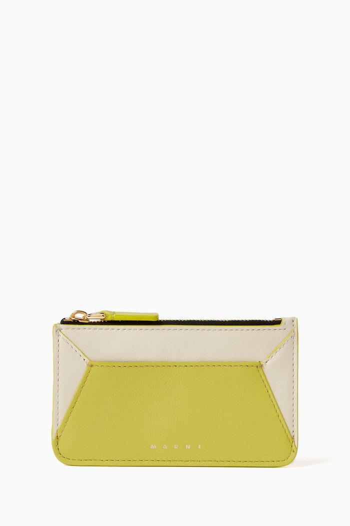

Card Holder in Tumbled Leather, Multicolour