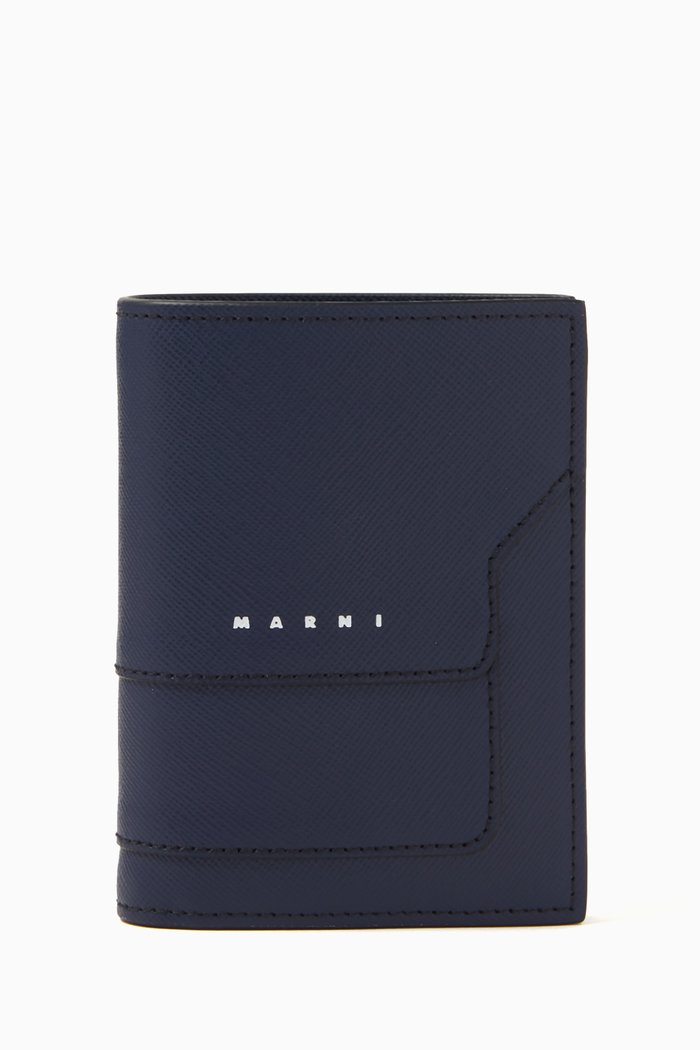 

Bi-fold Wallet in Saffiano Leather, Multicolour