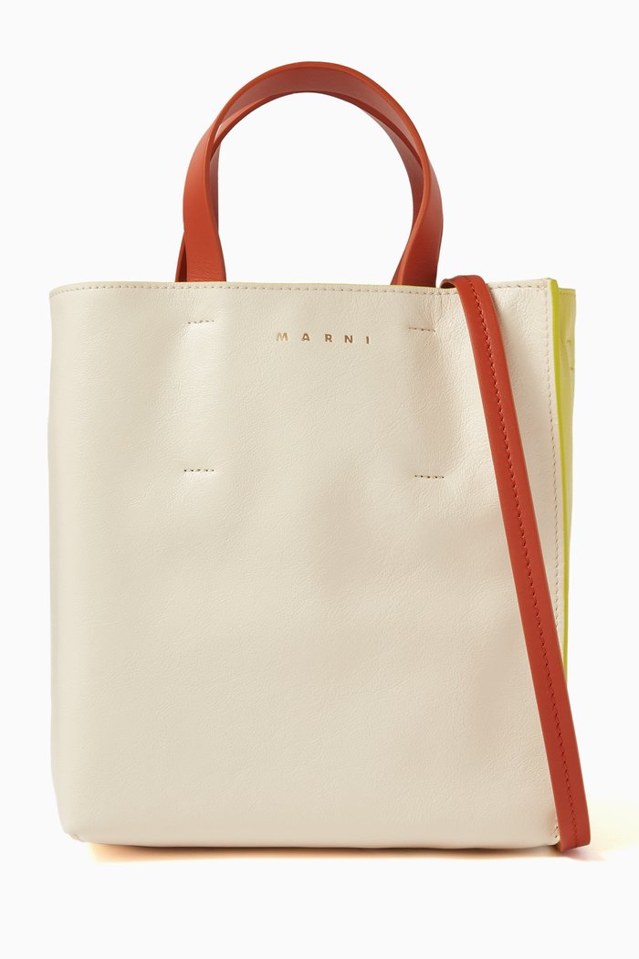 

Mini Museo Soft Shopping Bag in Leather, Multicolour