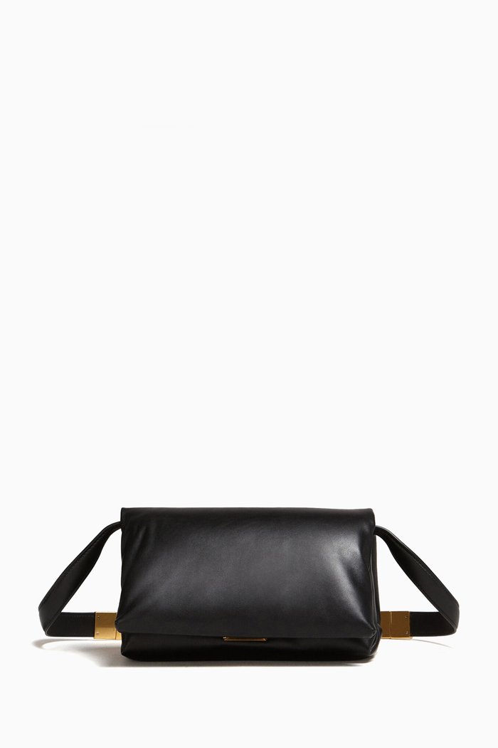 

Small Prisma Bag in Puffy Leather, Black