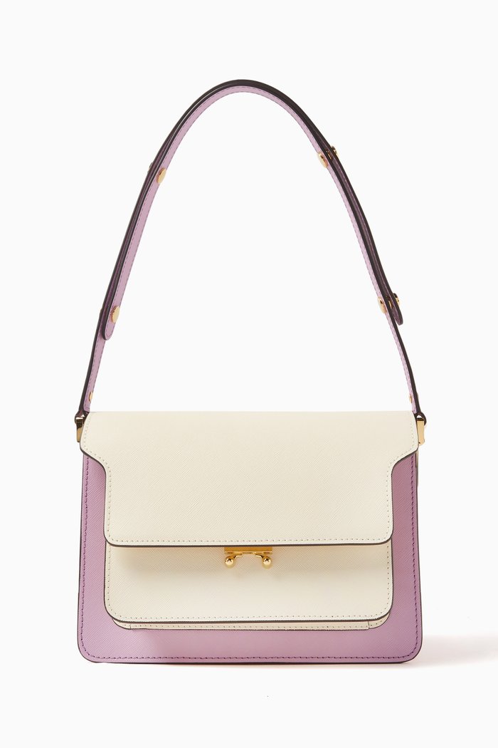 

Trunk Medium Bag in Saffiano Leather, Multicolour
