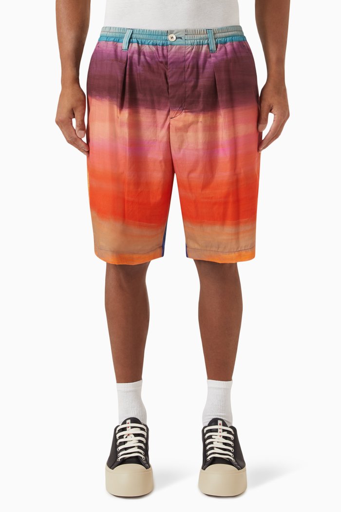 

The Moon Print Shorts in Poplin, Multicolour