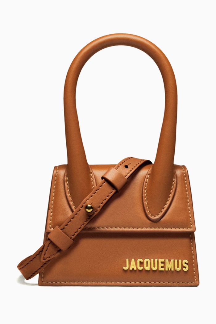 Le Chiquito Tote Bag in Smooth Leather, Brown