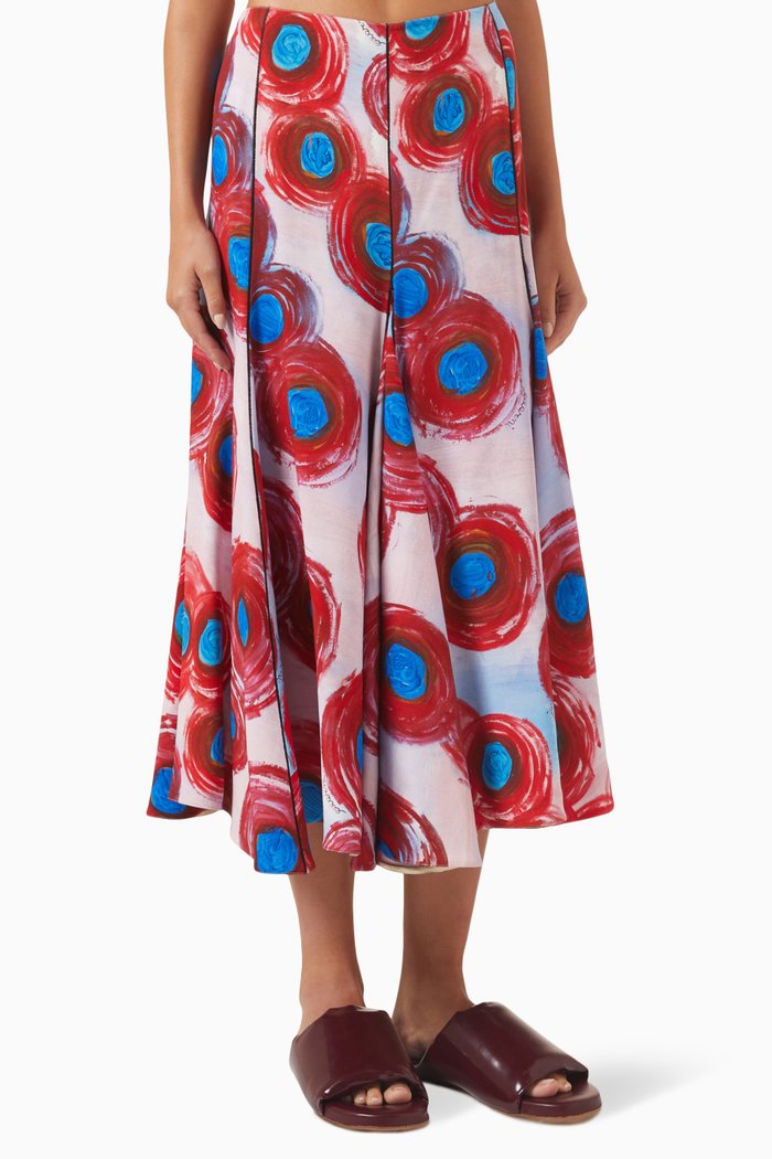 

Printed Midi Skirt, Multicolour