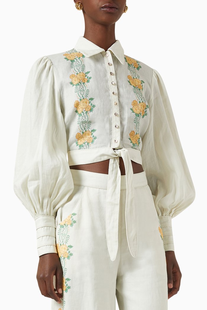 

Isola Tie-front Top, Neutral