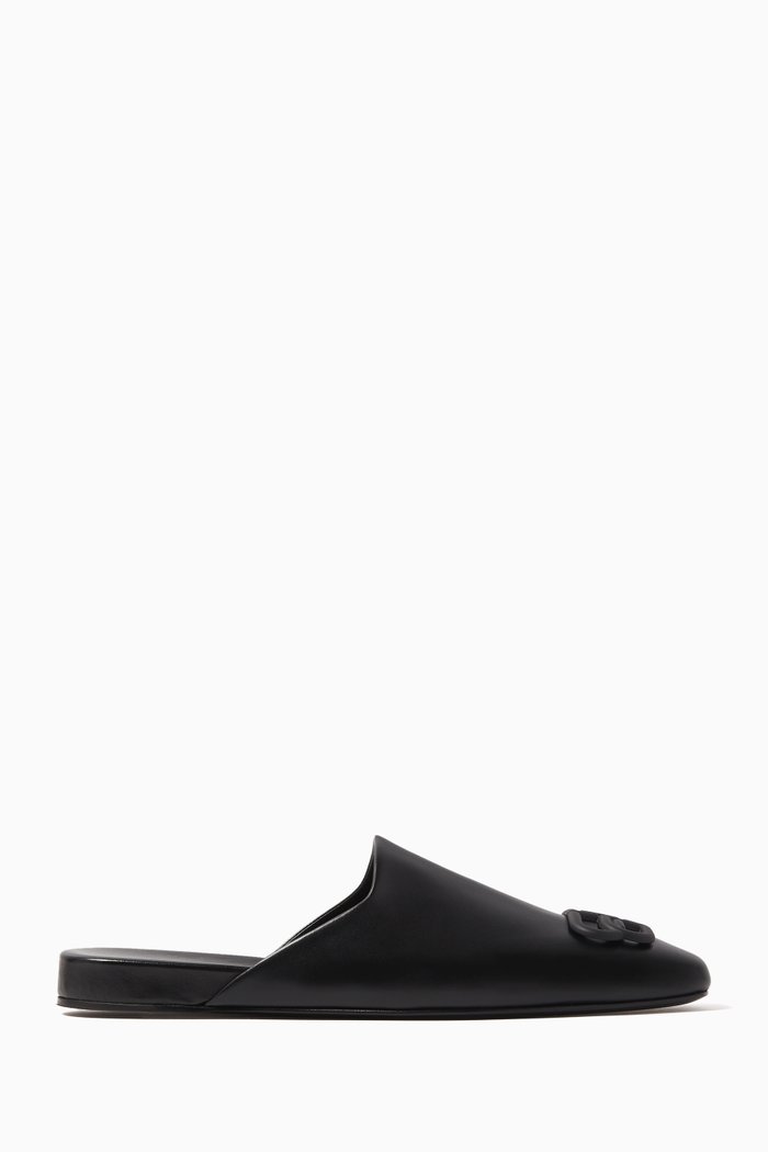 

Cosy BB Mules in Smooth Calfskin, Black