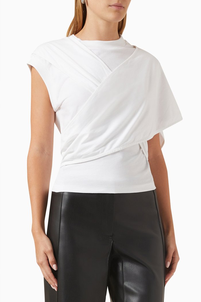 

Hutska T-shirt in Cotton-jersey, White