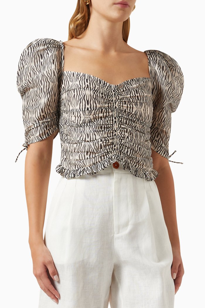 

Kita Top in Cotton, Multicolour