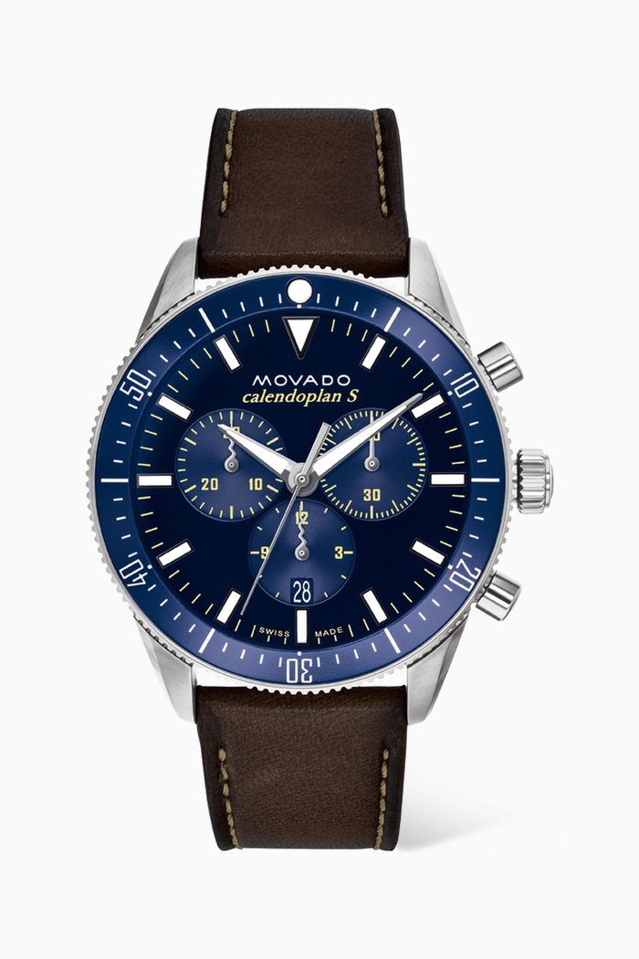 

Movado Heritage Series Calendoplan S Chronograph Watch, 42mm, Brown