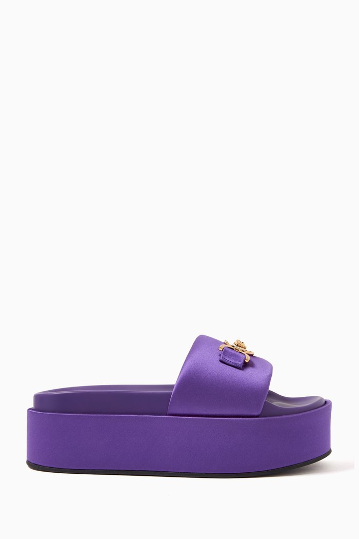 

Biggie Medusa '95 Platform Sandals in Satin, Multicolour