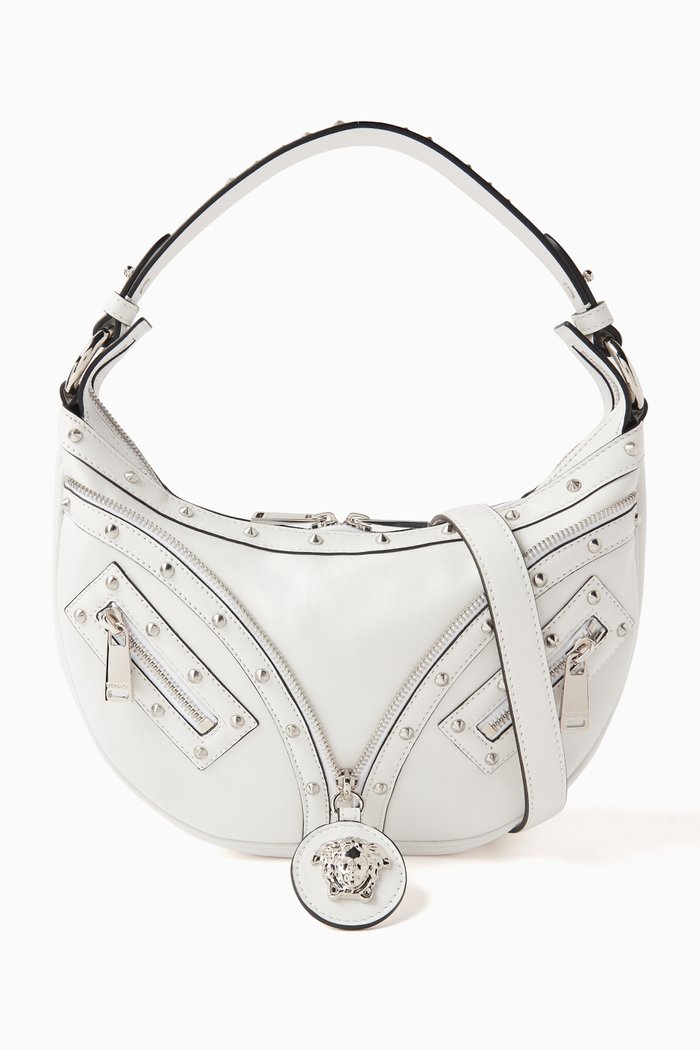 

Small Repeat Hobo Bag in Leather, Multicolour