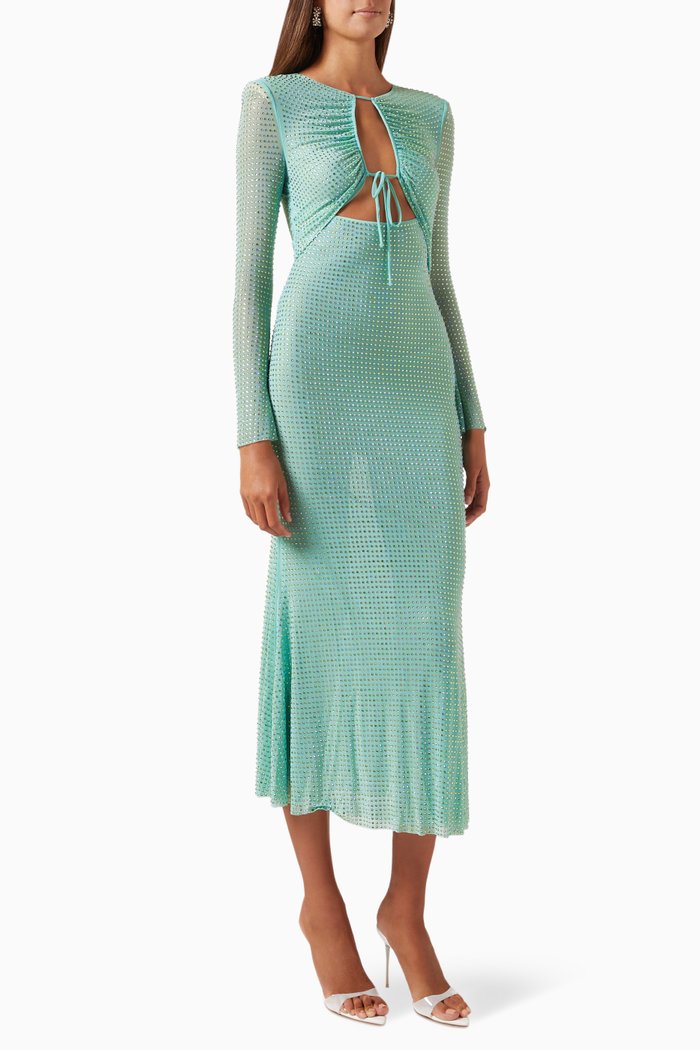 

Rhinestone Midi Dress, Blue