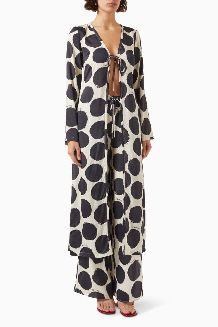 

Valley Polka Cover-up, Black