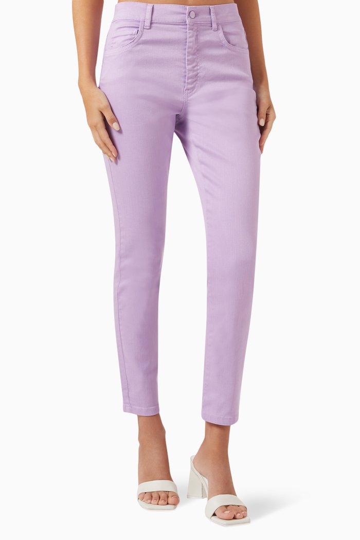 

Peseta Skinny-fit Pants in Stretch-denim, Purple