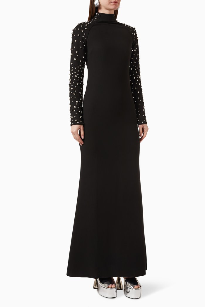 

Studded Sculpty Dress, Black