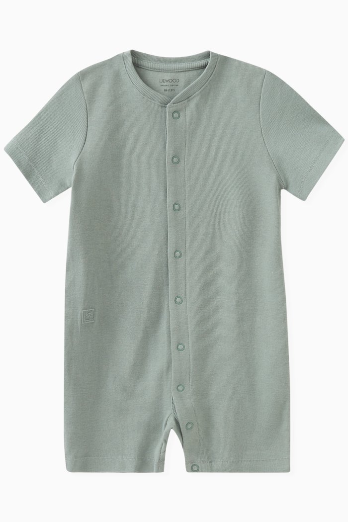

Logo-detail Romper in Cotton, Green