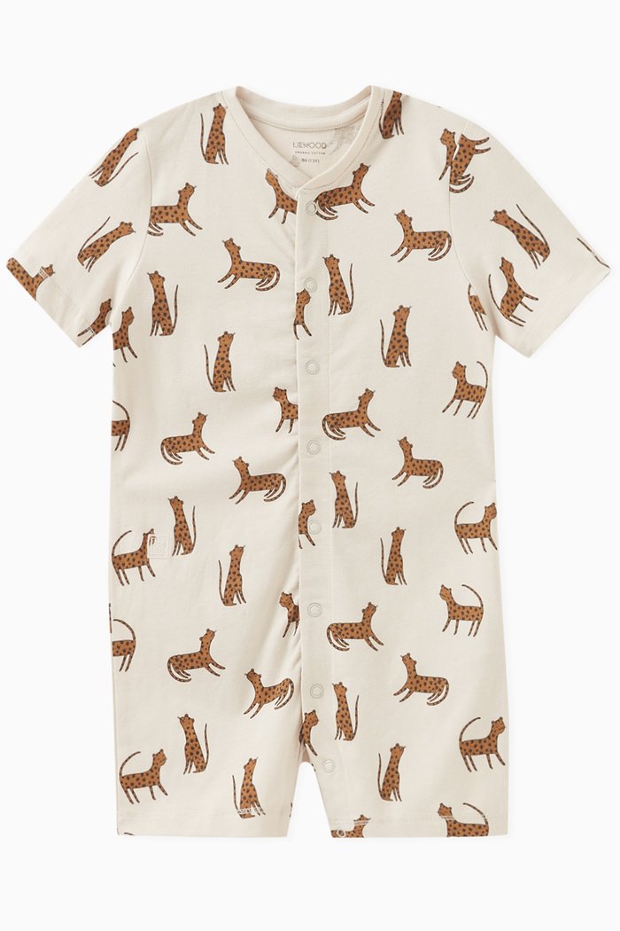 

Skateboard-print Romper in Cotton, Multicolour