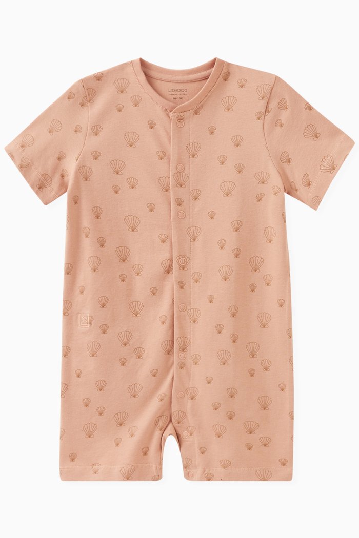 

Skateboard-print Romper in Cotton, Multicolour