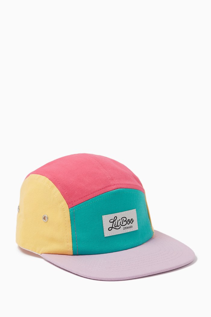 

Colour-block Retro Cap in Organic Cotton, Multicolour